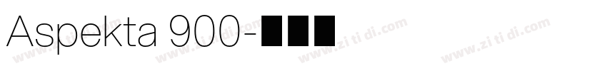 Aspekta 900字体转换